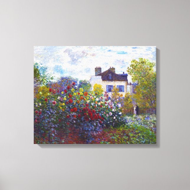 Toile Le jardin de Monet à Argenteuil Claude Monet (Recto)