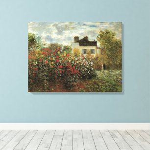 Toile Le Jardin de Monet à Argenteuil de Claude Monet