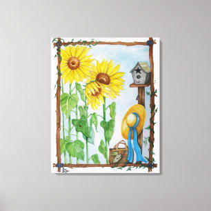 Toile Le jardin de tournesols