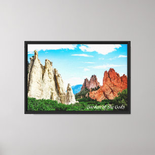 Toile Le jardin des dieux du Colorado
