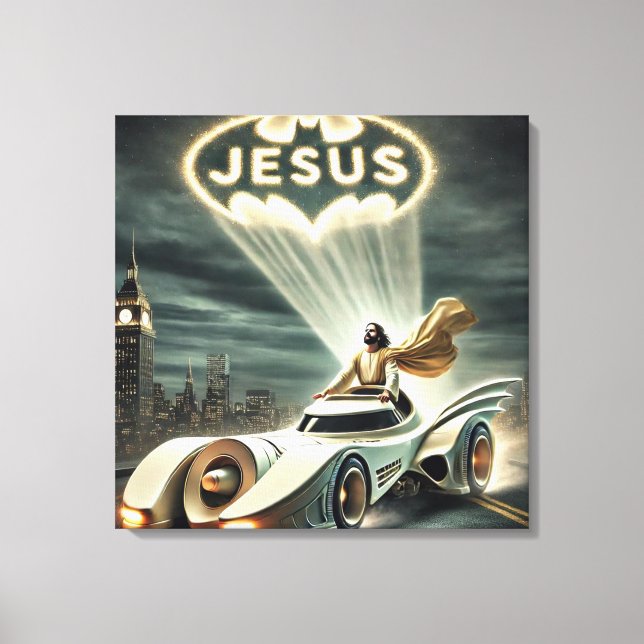 Toile Le Jesusmobile : Sauveur dans la nuit (Recto)