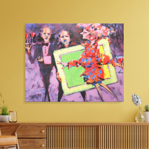 Toile Le jeu de galerie Peinture / Artiste Larry Lerew