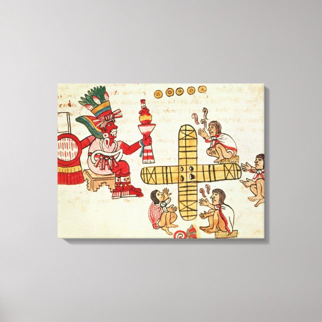 Toile Le jeu Patoli et le dieu (Recto)