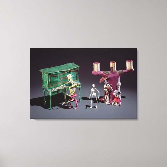 Toile Le Jour des Morts figure comme musiciens (Recto)
