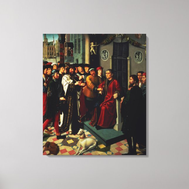 Toile Le jugement de Cambyses, 1498 (Recto)