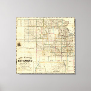 Toile Le Kansas et les mines d'or