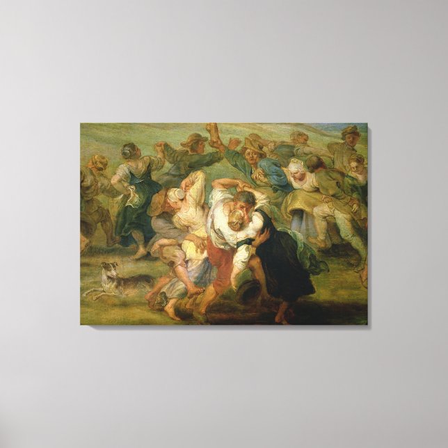 Toile Le Kermesse, détail de la danse paysanne, c.1635-3 (Recto)