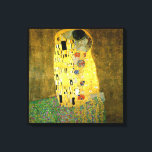 Toile Le Kiss ~ Gustav Klimt<br><div class="desc">Voici le baiser peint par Gustav Klimt en 1907. C'est le tableau Art Nouveau le plus célèbre de l'histoire</div>
