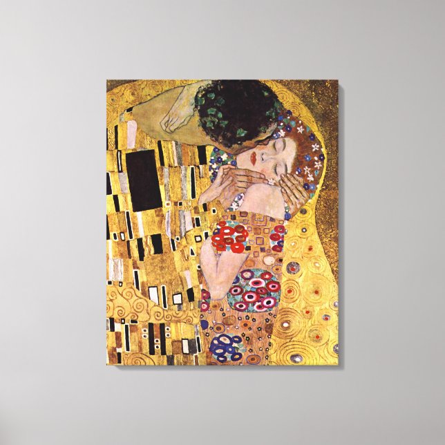 Toile Le Kiss, Gustav Klimt (Recto)