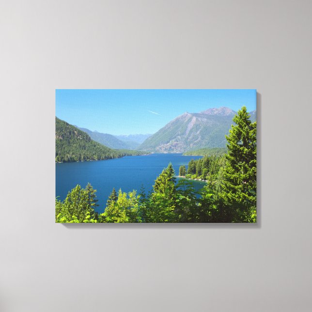 Toile Le lac Cushman en été (Recto)