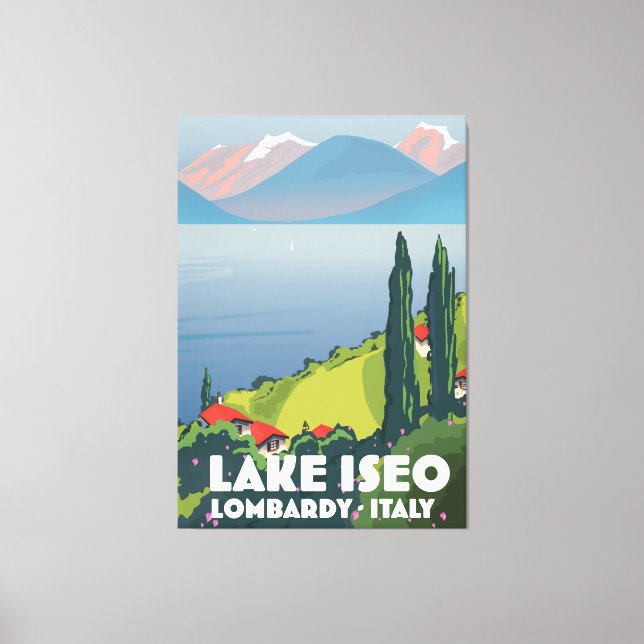 Toile Le lac d'Iseo, Lombardie (Recto)