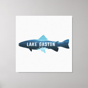 Toile Le lac Gaston Caroline du Nord Virginie Fish