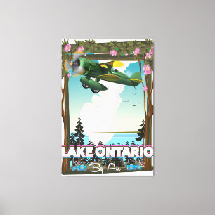 Toile Le lac Ontario Affiche de vol nord-américaine