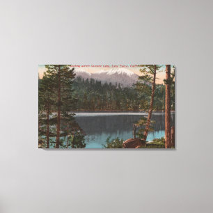 Toile Le lac Tahoe, CA - regardant à travers le lac