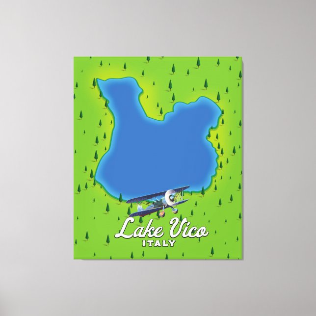 Toile Le lac Vico Italie (Recto)