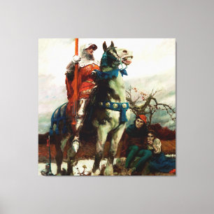 Toile Le Lancaster à venir par Howard Pyle