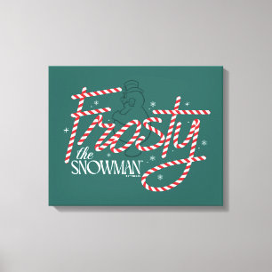 Toile Le logo du Sucre de canne Snowman Frosty