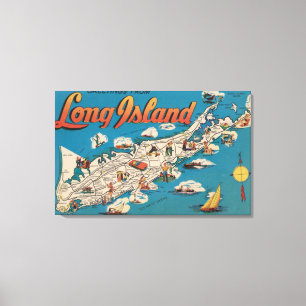 Toile Le Long Island, New York - salutations de