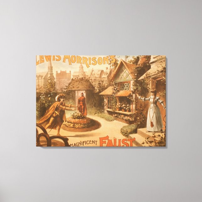 Toile Le Magnifique Faust Theatre de Lewis Morrison (Recto)