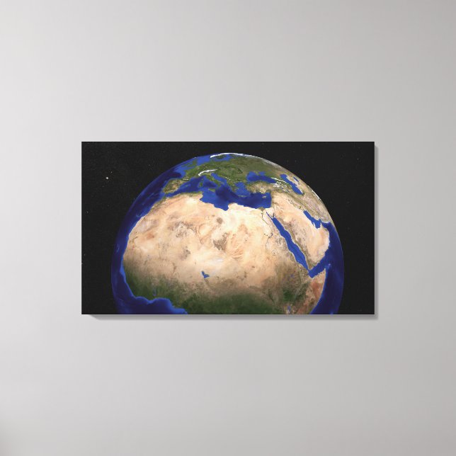 Toile Le marbre bleu Nouvelle génération Terre 3 (Recto)