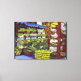 Toile Le marché d'Eddie