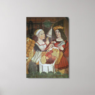 Toile Le marché des légumes