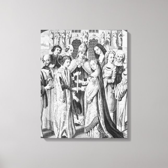 Toile Le mariage de Henri VI et Margaret d'Anjou (Recto)