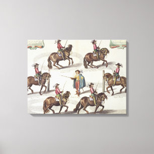 Toile Le marquis de Newcastle donnant à capitaine Mazin