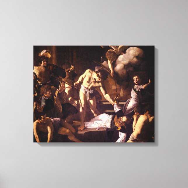Toile Le Martyre de Saint Matthieu par Caravaggio 1600 (Recto)