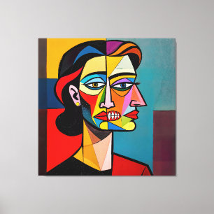 Toile Le Masque et le Monstre - Portrait d'un Trompeur