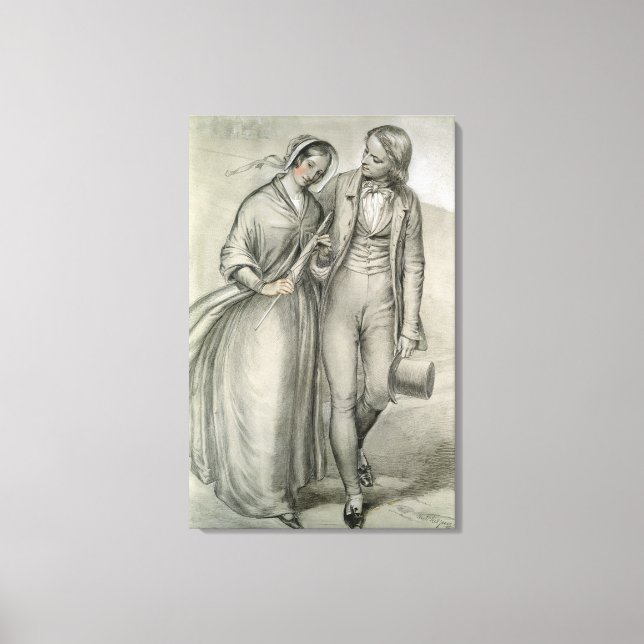Toile Le matin du Mariage - Le départ, vers 1846 (Recto)