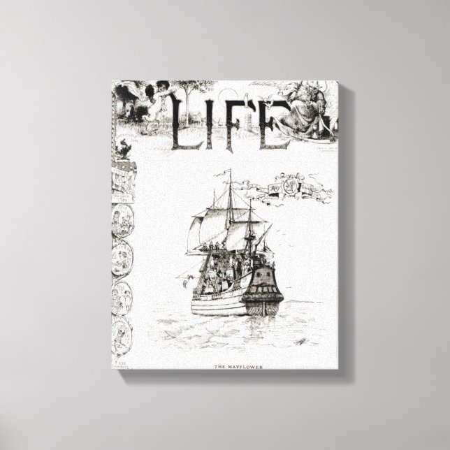 Toile Le Mayflower, couverture de 'Life' (Recto)