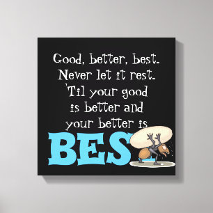 Toile Le meilleur 12" x 12", 1,5", simple