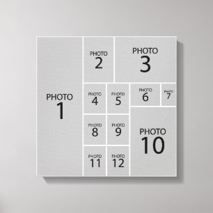 Toile Le meilleur fabricant de collages Créer 12 photos