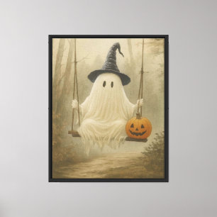 Toile Le mignon fantôme d'Halloween sur la couture