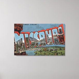 Toile Le Missouri (vue de pont) - grandes scènes de