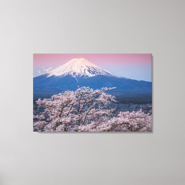 Toile Le mont Fuji et les fleurs de cerisiers (Recto)