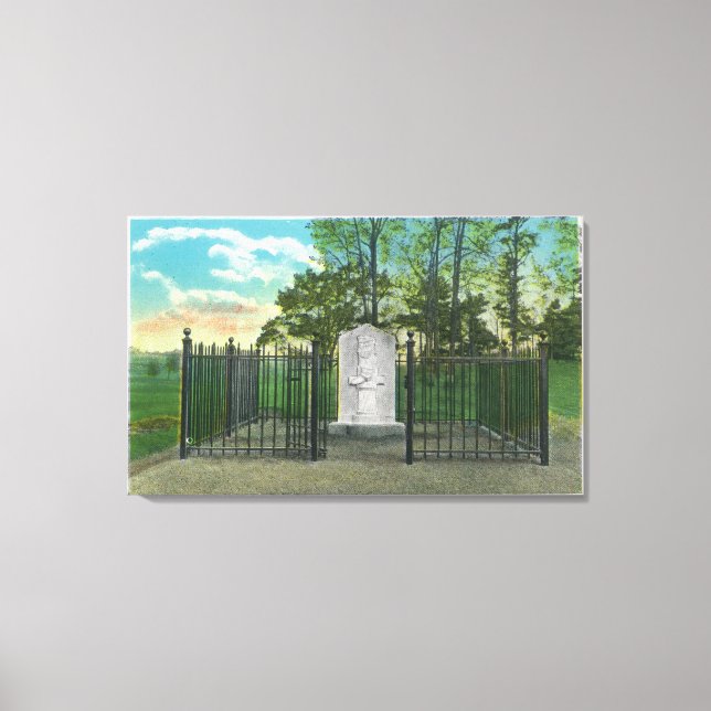Toile Le monument à la jambe gauche du général Benedict  (Recto)