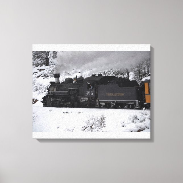 Toile Le moteur à vapeur d'Express polaire (Recto)