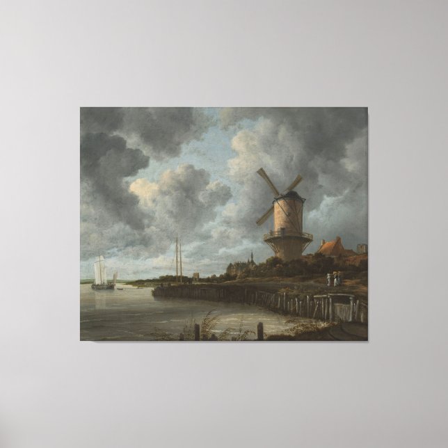 Toile Le moulin à vent de Wijk bij Duurstede, Jacob Isaa (Recto)