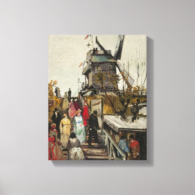 Toile Le Moulin de Blute-Fin - Van Gogh - c1886 (Recto)