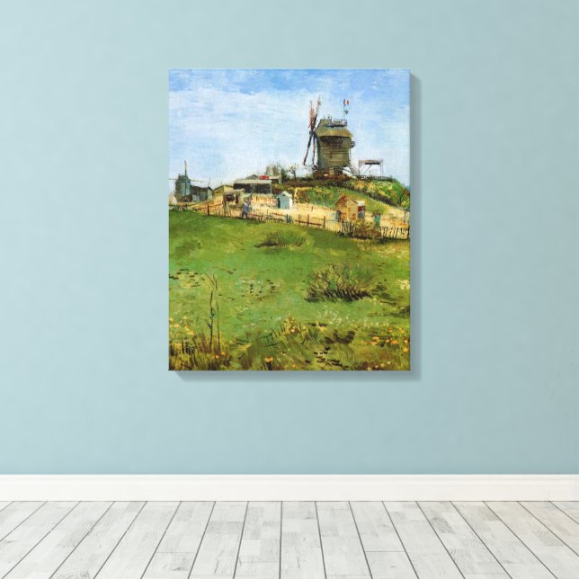 Toile Le Moulin de la Galette par Vincent van Gogh (Insitu (Plancher de Bois))