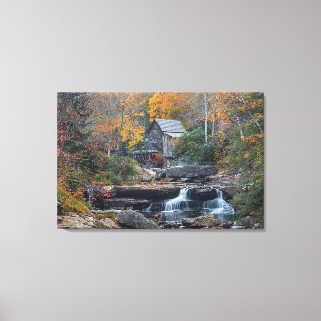 Toile Le moulin historique sur Glade Creek (Recto)