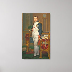Toile Le napoléon d'empereur dans son étude chez le