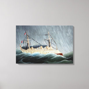 Toile Le navire dans la tempête Henri Rousseau
