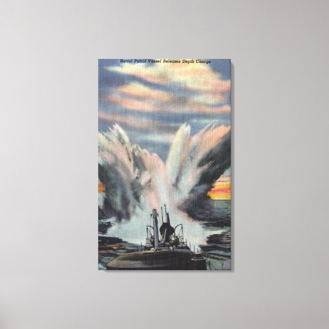 Toile Le navire de patrouille de la marine libère une ch (Recto)