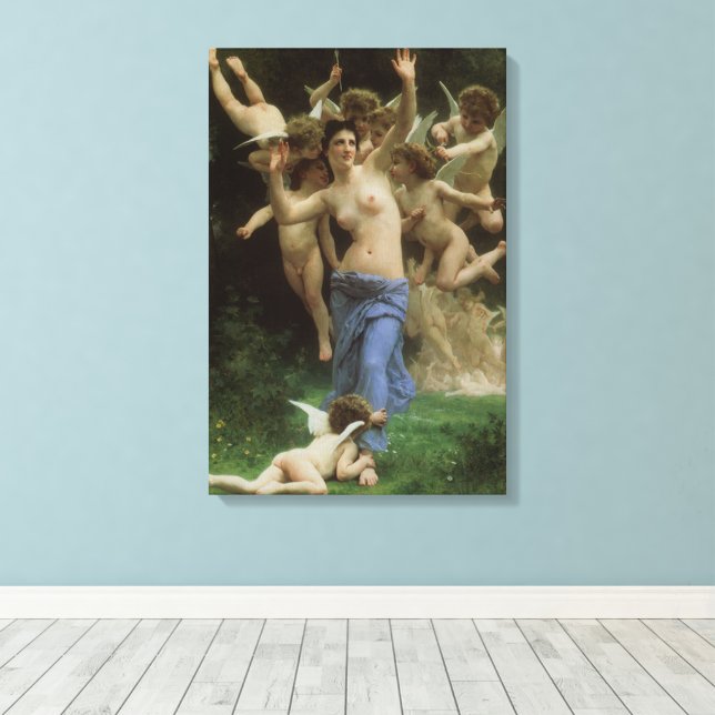Toile Le nid de guêpes par William Adolphe Bouguereau (Insitu (Plancher de Bois))