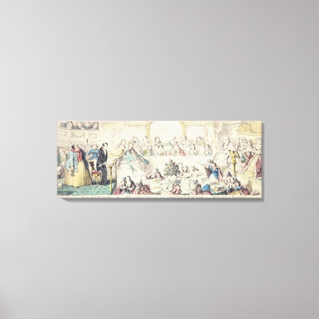 Toile Le non-respect de la promesse - dessin humoristiqu (Recto)