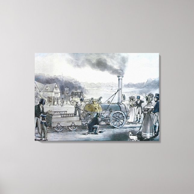 Toile Le "Northumbrien" de Stephenson (Recto)
