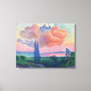 Toile Le nuage rose, tableau de Henri E. Cross,